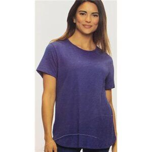 Felina Ladies' Short Sleeve Crewneck T-Shirt (Blue, Medium)